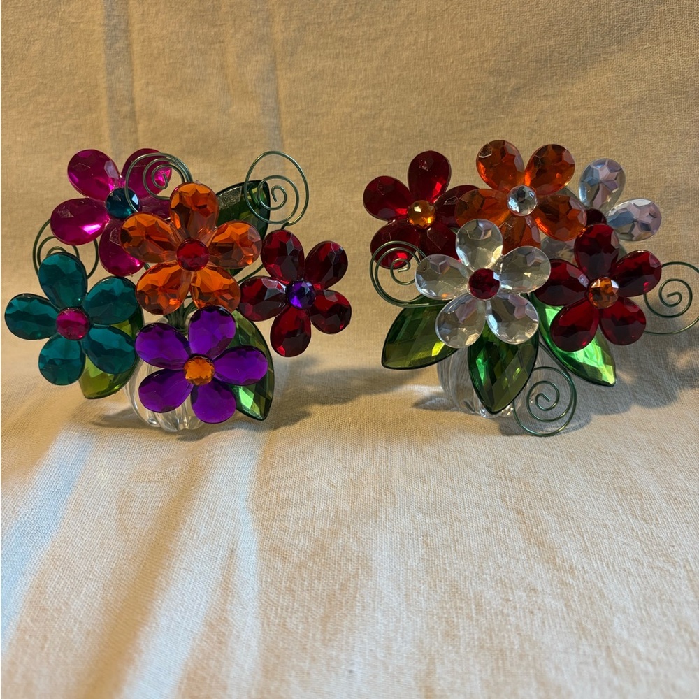 Colorful Floral Glass Accents